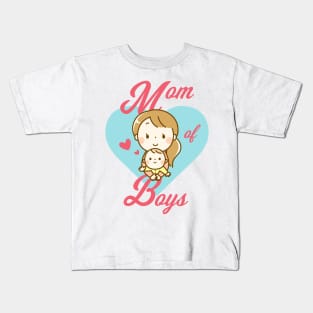 Mom of boys Kids T-Shirt